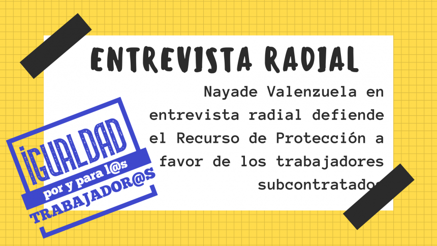 Portada entrevista radial