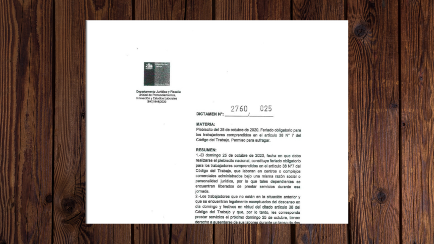 Dictamen plebiscito